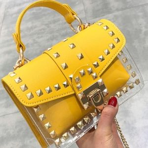 Summer Rivet Chain Handbag NWT